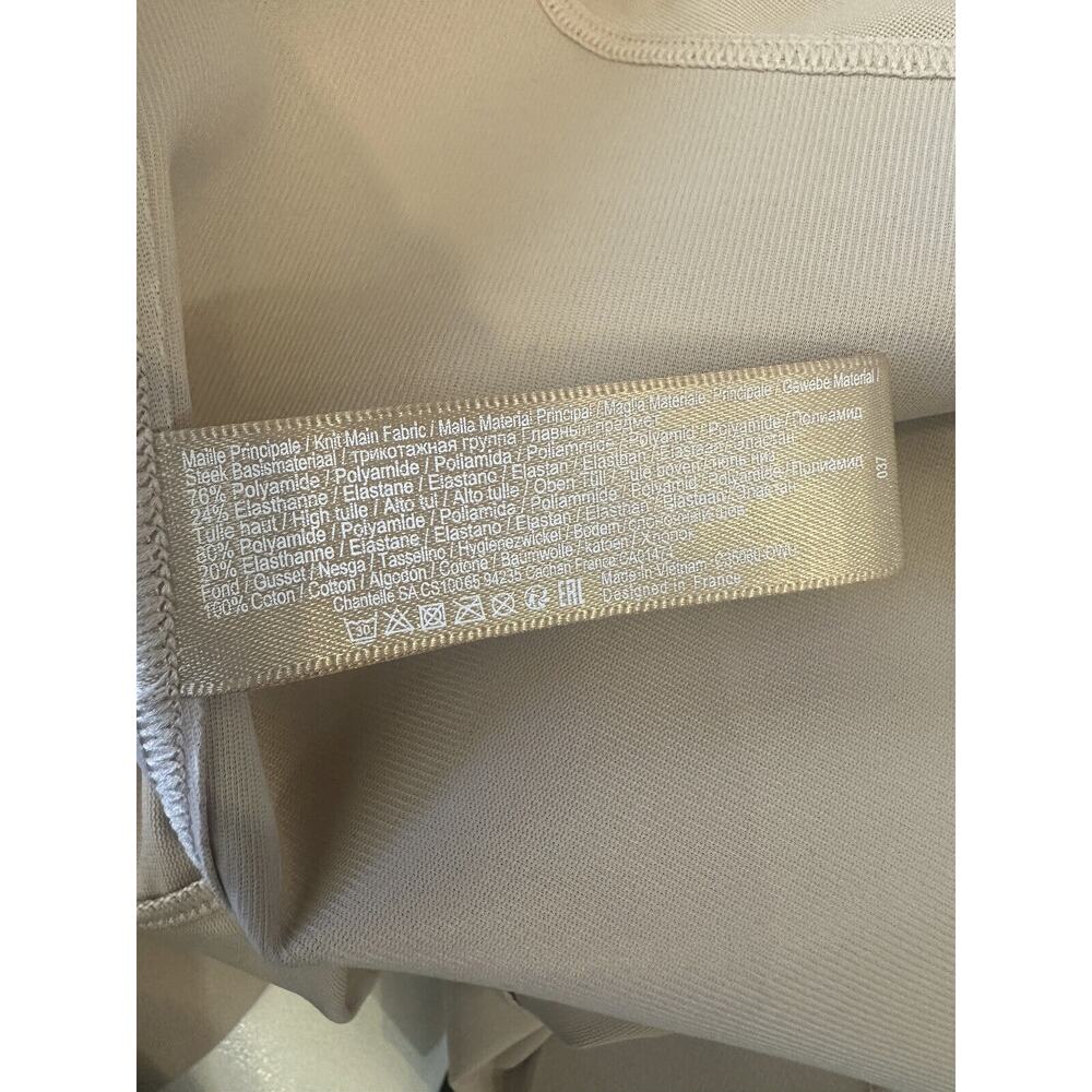 Chantelle Basic Shaping Open Bust Mid Thigh Shaper Nude Sand US Size XL EUC - Picture 11 of 16